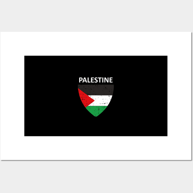 Palestine Flag Shows The Solidarity And Courage Wall Art by mangobanana